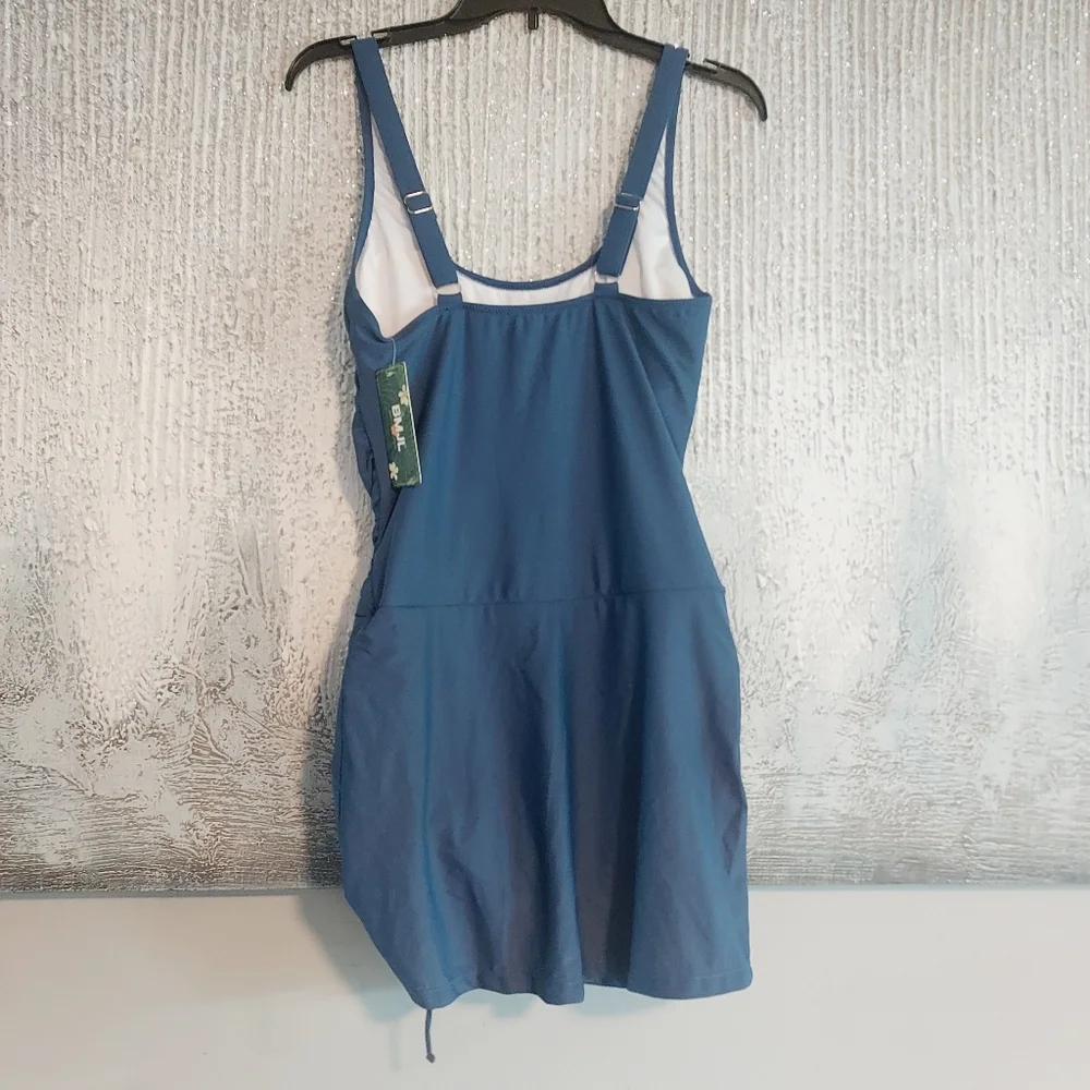 BMJL Tummy Control Slimming One Piece Swim Dress Sz-M - Picture 4 of 13